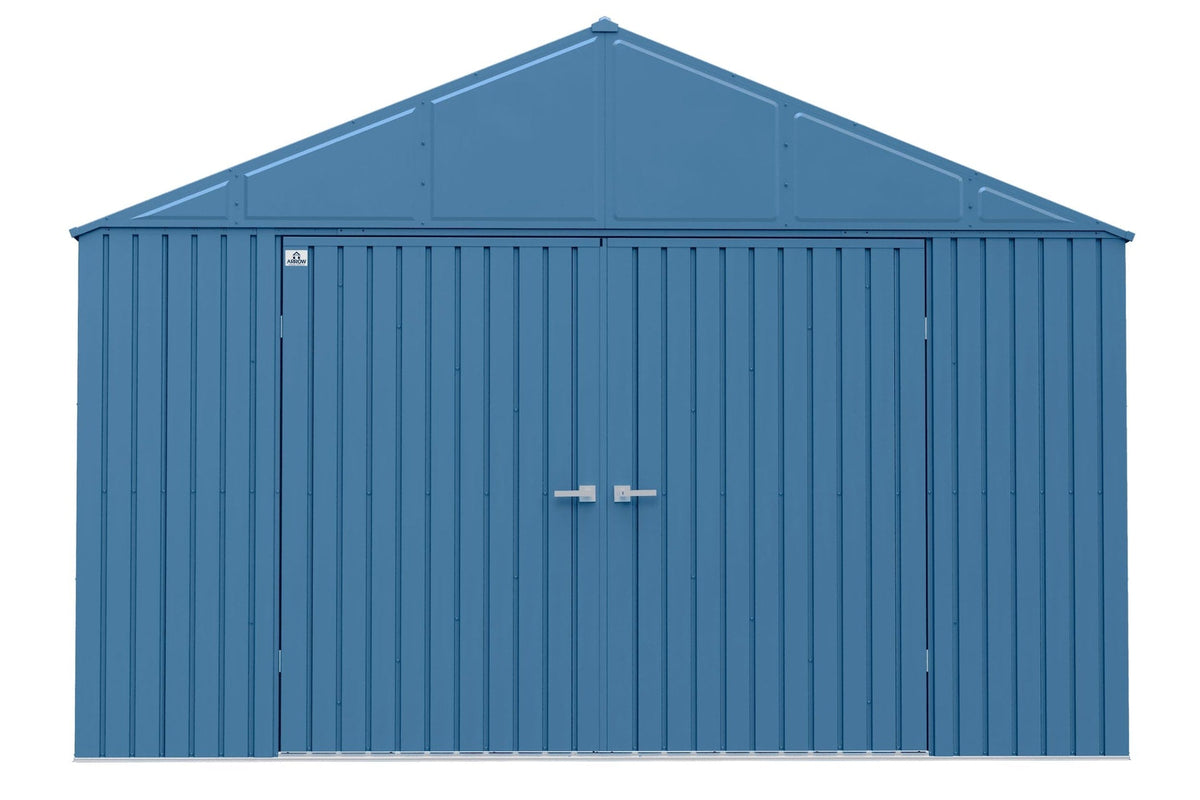 Elite 12x14-ft Blue Grey Corrosion-Resistant Steel Shed