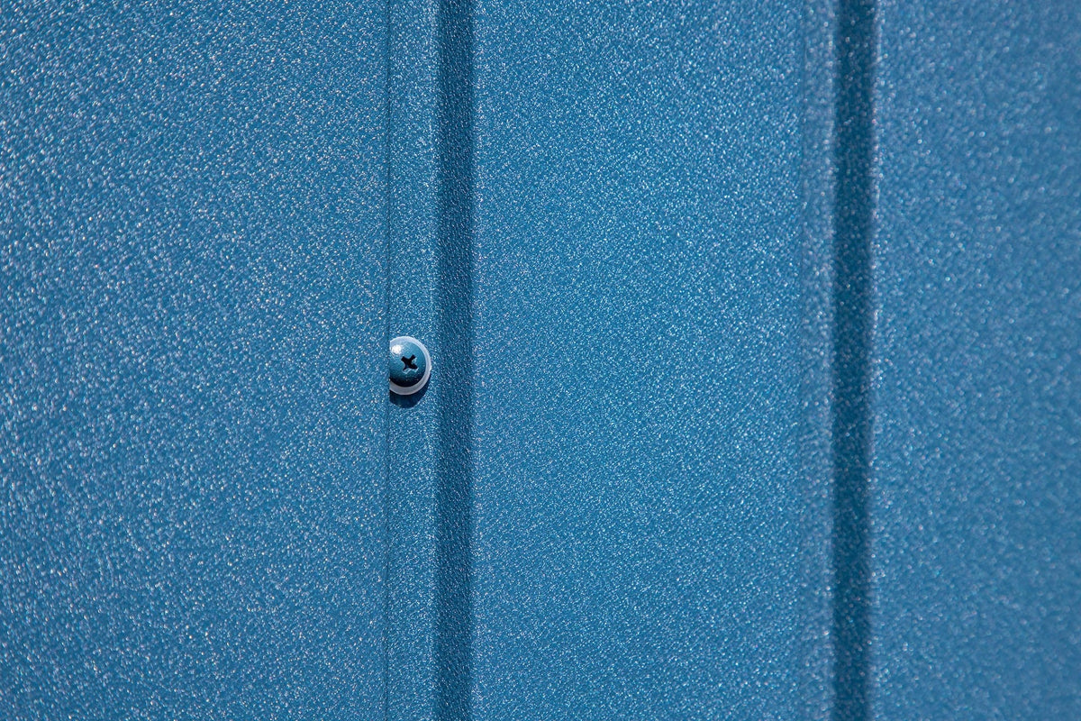 Elite 12x14-ft Blue Grey Corrosion-Resistant Steel Shed