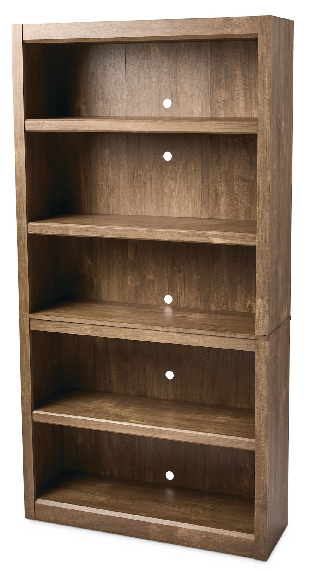 Adjustable 5-Shelf Bookcase/Bookshelf, Oak