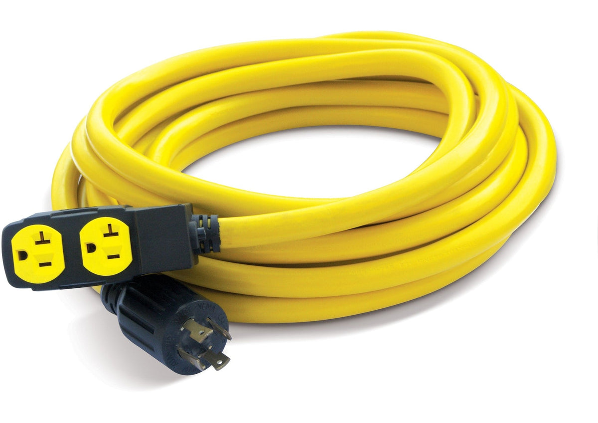 Power Equipment 30A, 250V Flat Generator Extension Cord, 25-ft