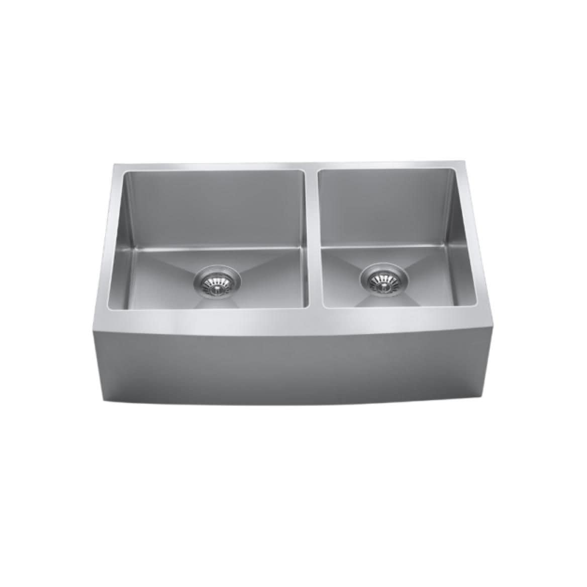 Type 304 Stainless Steel Front Double Bowl Sink