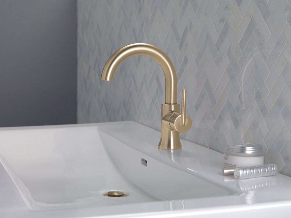 1-Handle High-Arc Lavatory Faucet, Champagne Bronze