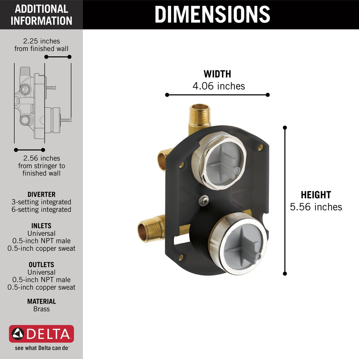 MultiChoice Universal Integrated Shower Diverter