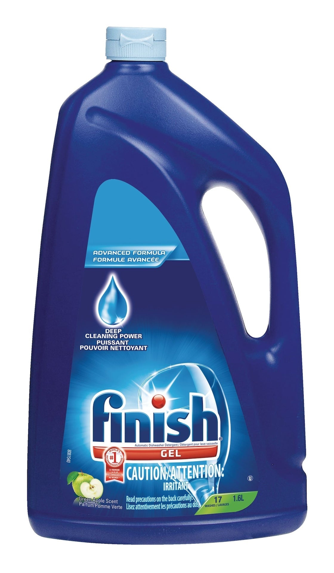 Dishwasher Detergent Gel, Green Apple Scent, 1.6-L