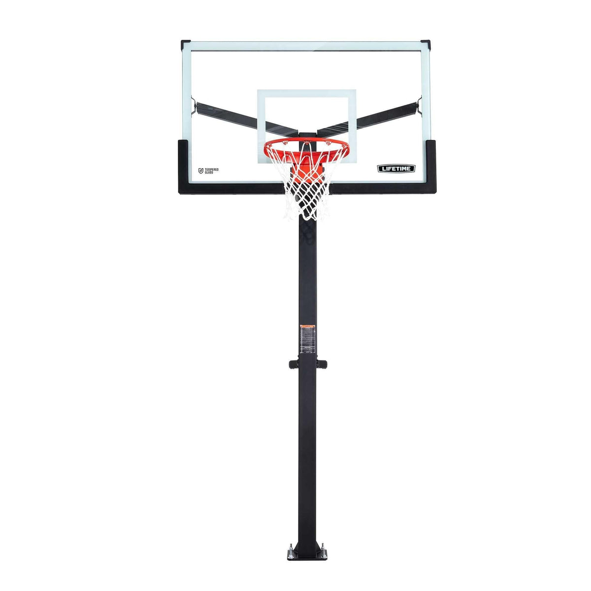 Mommoth Bolt Down Basketball Hoop with 60-in Tempered Glass