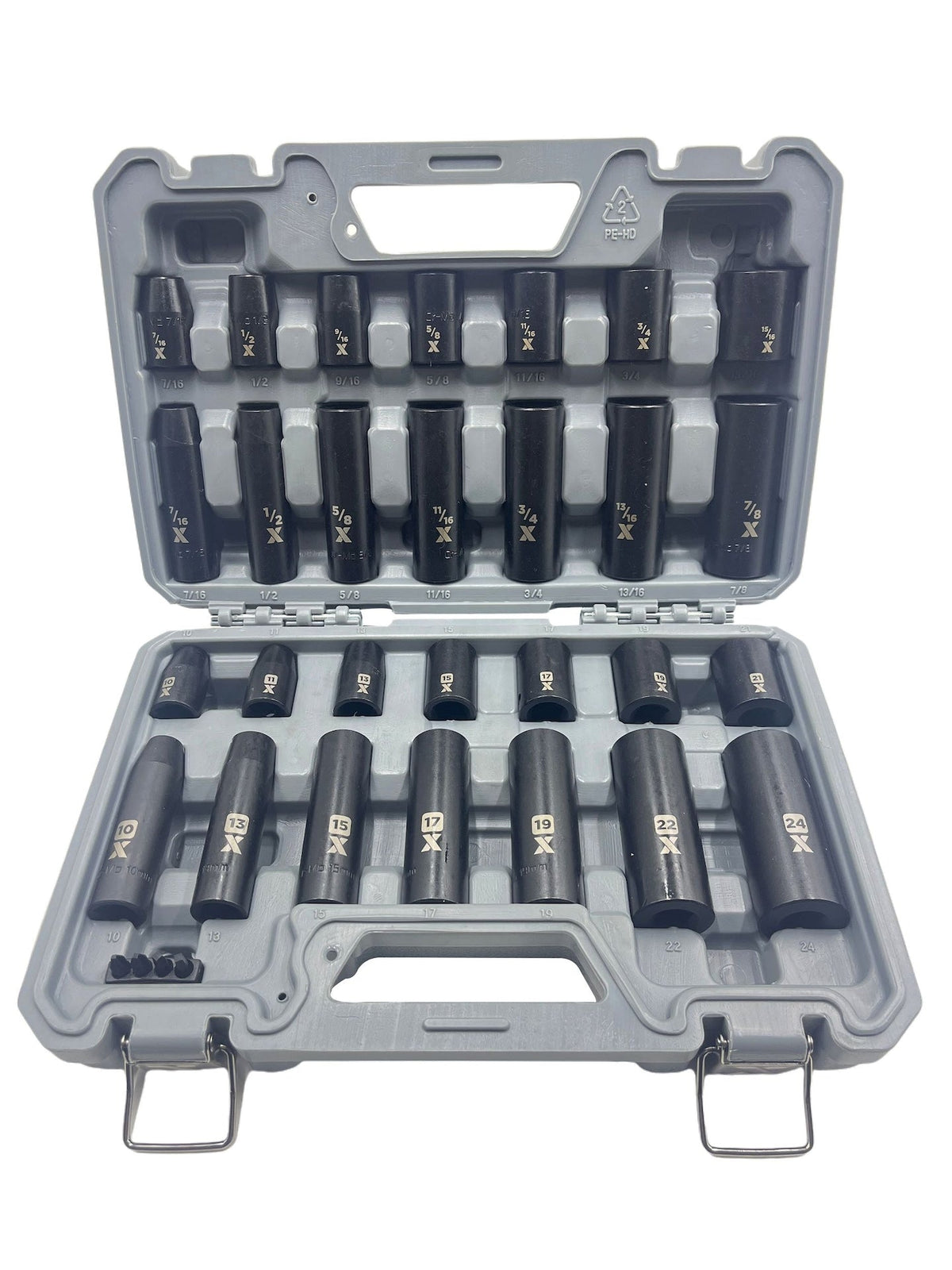 1/2-in Drive Professional Grade Impact Socket Set, 28-pc, CRMO
