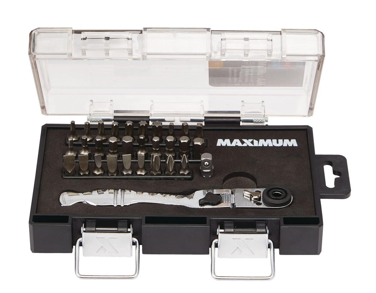 1/4-in Drive Ratchet & Bit Set, 31-pc, SAE/Metric