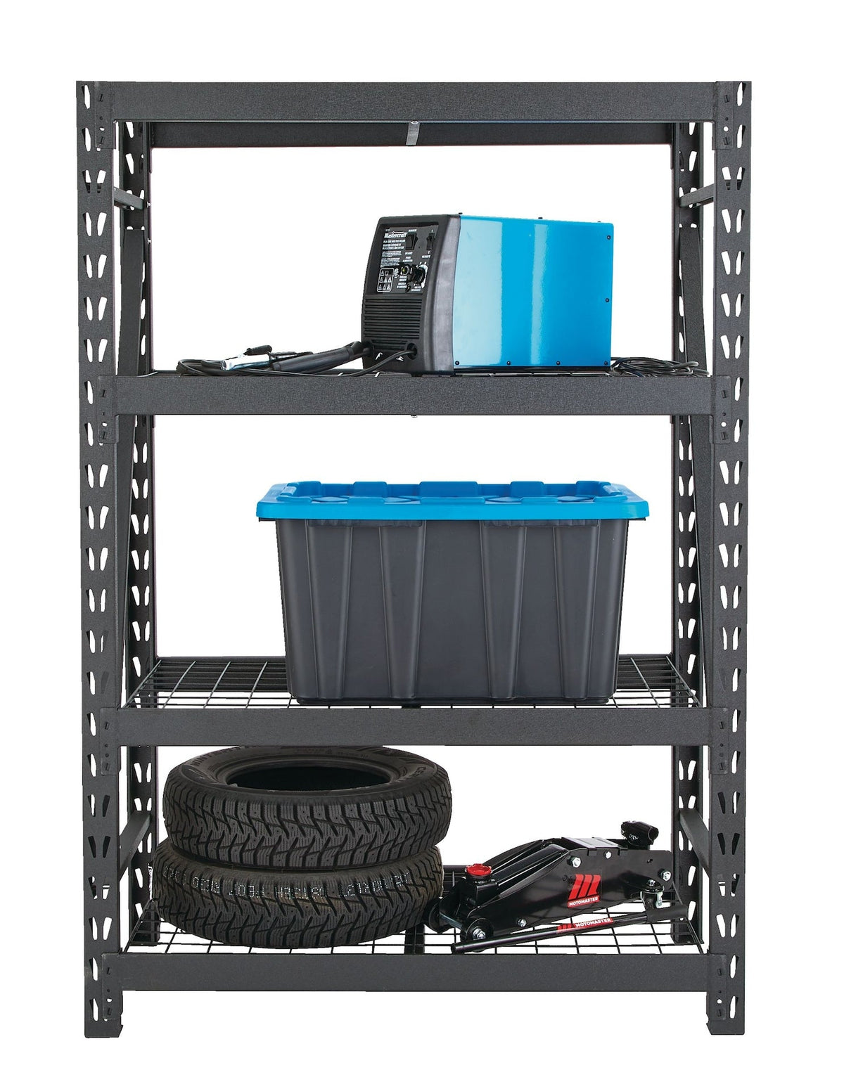 Adjustable 4-Shelf Heavy Duty Steel Metal Storage Rack / Shelving Unit, 48 x 24 x 72-in