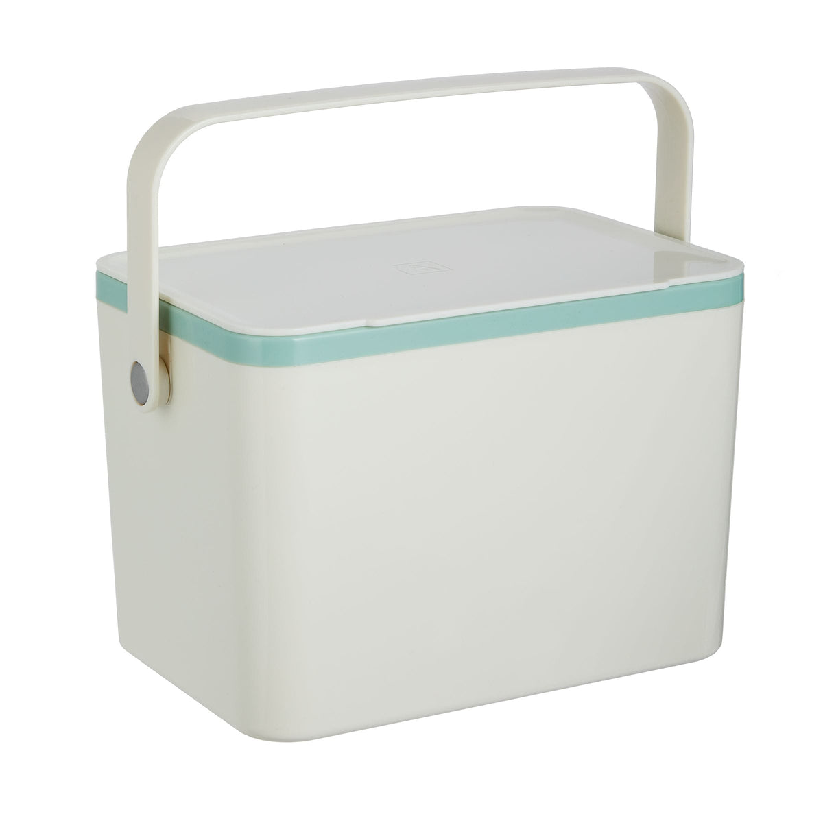 Plastic Rectangular Compost Bin, White, 4-L