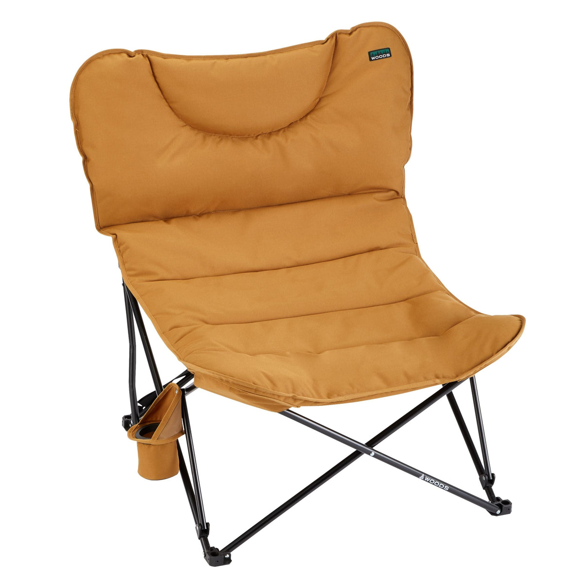Mammoth Folding Camping Chair with Cup Holder, Dijon