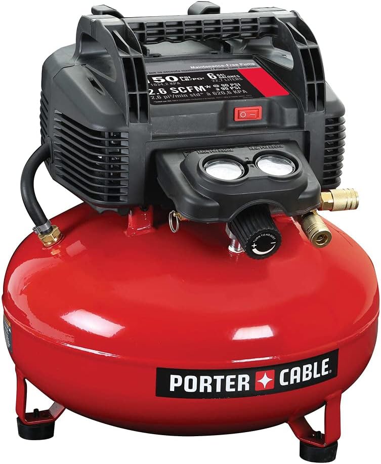 Air Compressor, 6-Gallon, Pancake, Oil-Free U3316