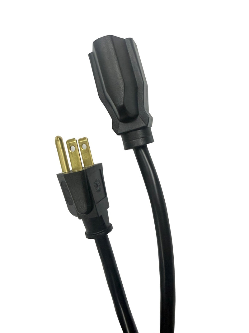 20' 16 Gauge 1-Tap Outdoor Extension Cord, Black O2958