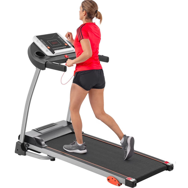 Ambifirner Easy Folding Treadmill with Adjustable Incline, Wide Running Deck, Foldable Design, Digital Monitor Mini Treadmill for Home Office V8322