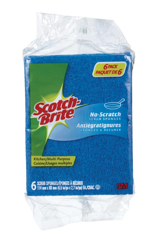Non-Scratch All-Purpose Scrub Sponge, 6-pk F7154