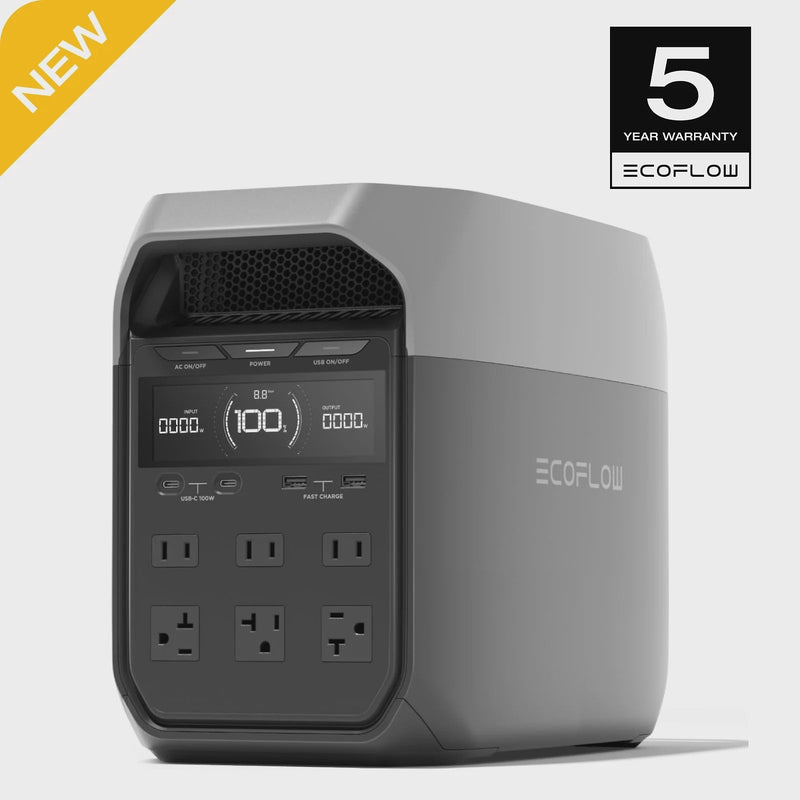 EF EcoFlow DELTA 3 Portable Power Station, Full Charge in 43 Min, 1024Wh LiFePO4 Battery, 1800W AC/100W USB-C Output, Solar Generator(Solar Panel... Z9530