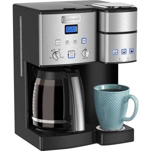Single Serve 12 Cup Coffee Maker, Offers 3 Sizes: 6 Ounces, 8 Ounces and 10 Ounces, Stainless Steel, SS 15P1: Home & Kitchen L0167