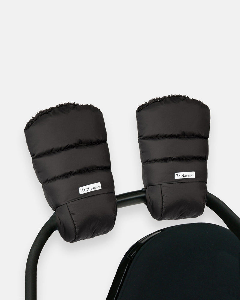 Enfant Warmmuffs - Black Plush W0100