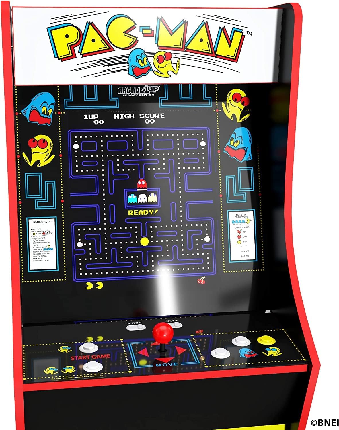 Bandai's "" classic version, featuring 12 games, and an arcade machine that is 4 feet in size.