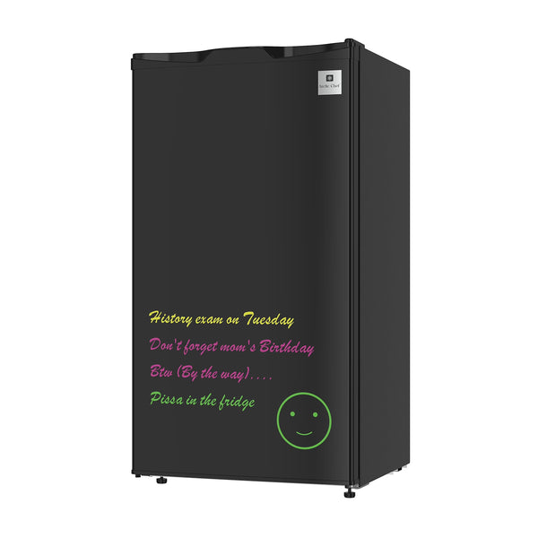 Arctic Chef 3.2 Cu. ft. Compact Refrigerator with Eraser Board Door, RFR326, Black K0037