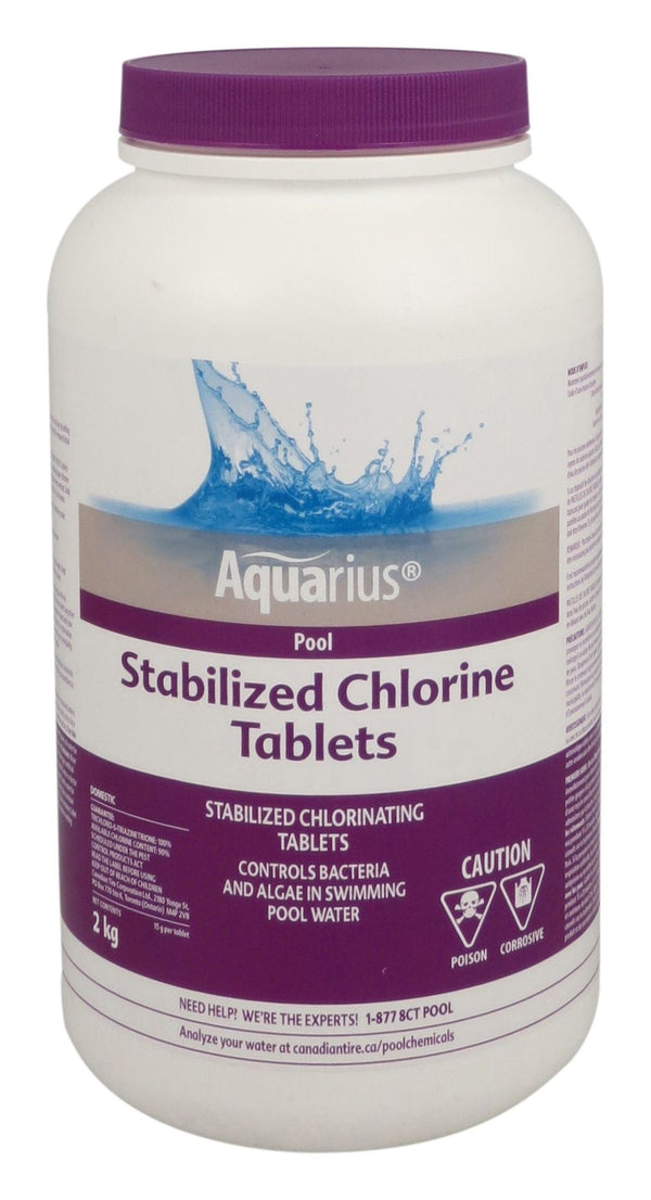 Stabilized Chlorine Tablets, 2-kg W3253