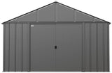 Classic 12x12-ft Charcoal Corrosion-Resistant Metal Shed