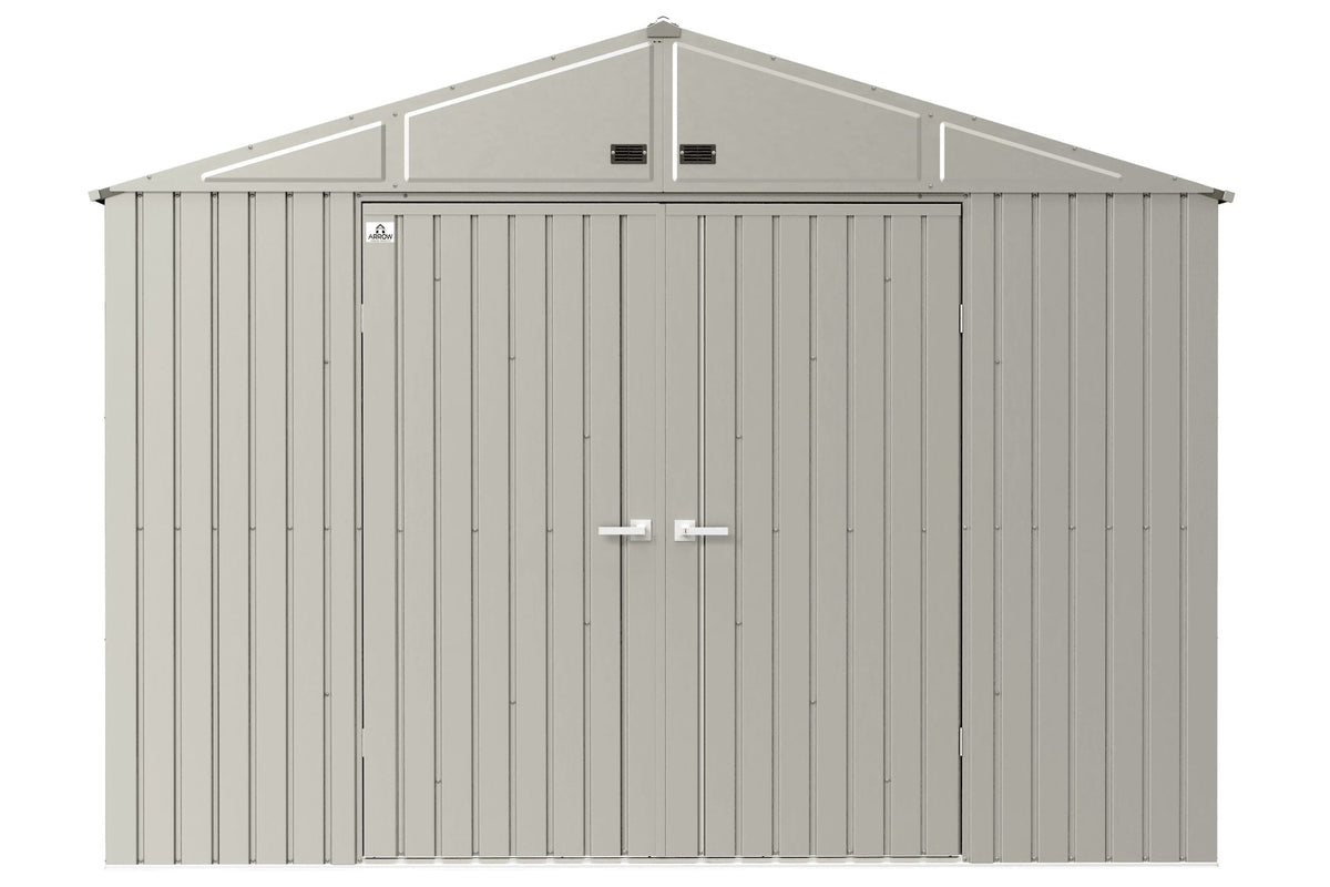 Elite 10x14-ft Cool Grey Corrosion-Resistant Steel Shed