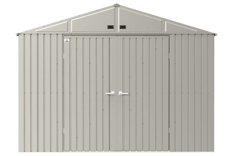 Elite 10x14-ft Cool Grey Corrosion-Resistant Steel Shed C1637