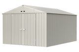 Elite 10x14-ft Cool Grey Corrosion-Resistant Steel Shed