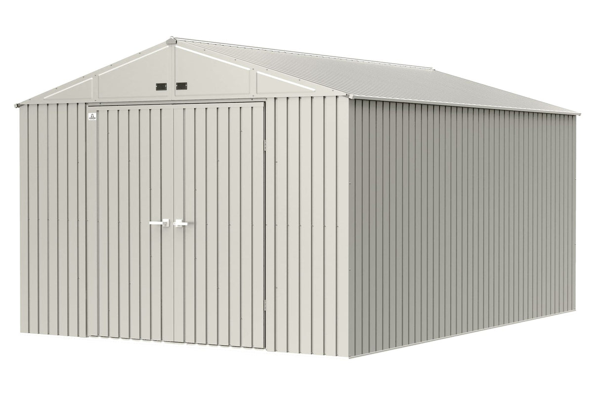 Elite 10x14-ft Cool Grey Corrosion-Resistant Steel Shed