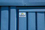 Elite 12x14-ft Blue Grey Corrosion-Resistant Steel Shed