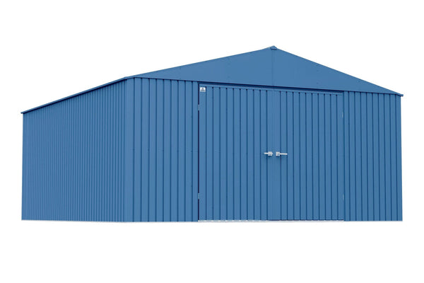 Elite 14x16-ft Blue Grey Corrosion-Resistant Steel Shed F3879