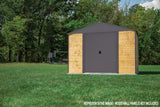 Ironwood Steel Hybrid Shed Kit, Anthracite, 10-ft x 8-ft