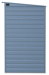 Select Galvanized Steel Storage Shed, Blue Grey, 10-ft x 4-ft