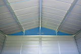 Select Galvanized Steel Storage Shed, Blue Grey, 8-ft x 8-ft