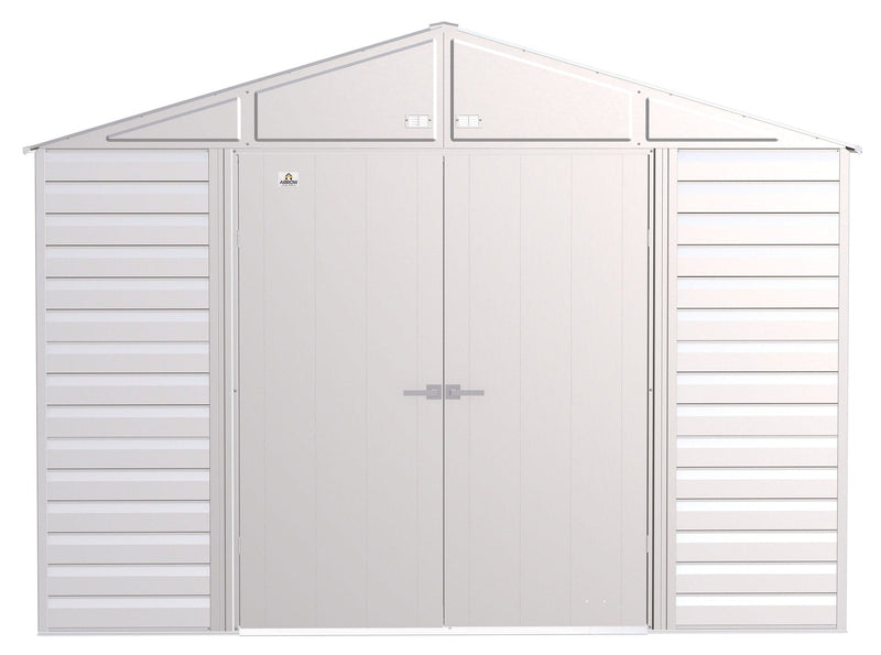 Select Galvanized Steel Storage Shed, Flute Grey, 10-ft x 12-ft A6312