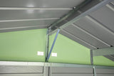 Select Galvanized Steel Storage Shed, Sage Green, 10-ft x 8-ft