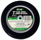 Steel Lawn Mower Wheel with Ball Bearings, 7-in x 1.5-in