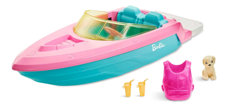 3-Seater Floating Boat with Puppy & Accessories, Ages 3+ B1421