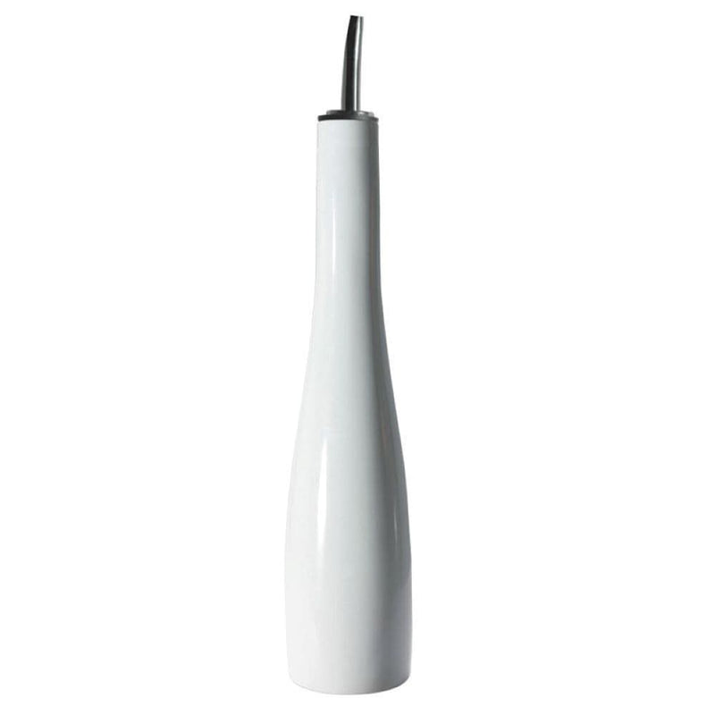Porcelain Oil Bottle with Pouring Spout, 16-oz, White V6141