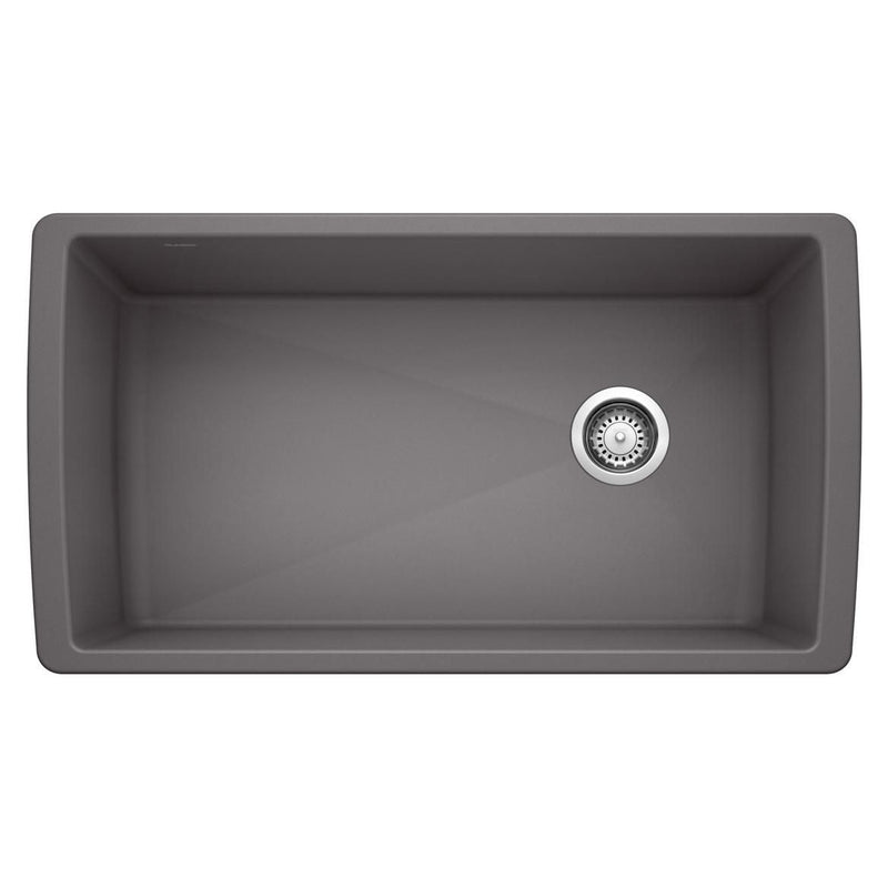 Diamond 33-in Super Single Undermount Kitchen Sink, Cinder I2920
