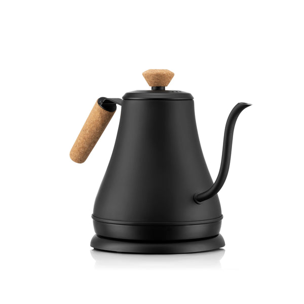 Electric Cordless Gooseneck Water Kettle with Auto Shut Off, Black, 0.8-L U0611
