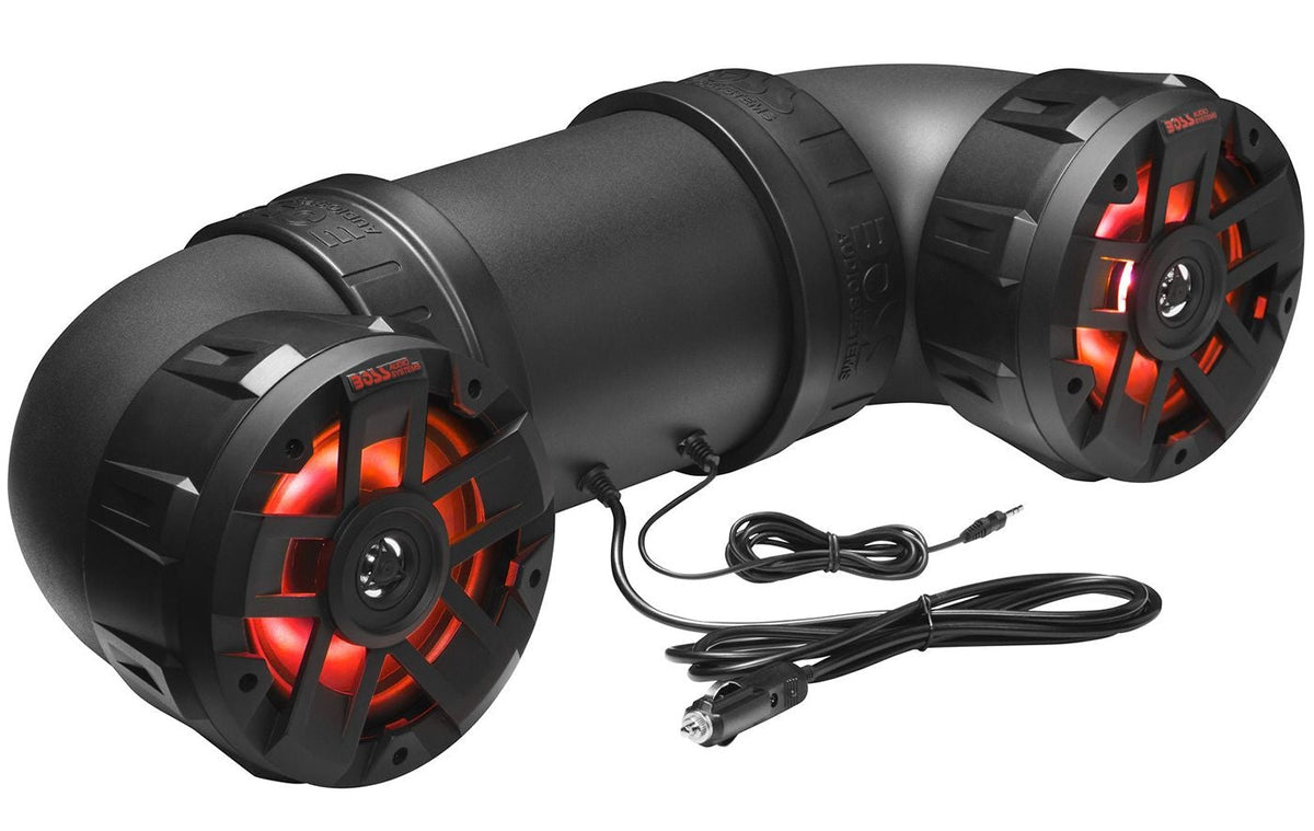 Audio ATV65BRGB All Terrain Powersport Sound System/Speakers, Built-In Amplifier/Wireless for ATV/UTV, Black