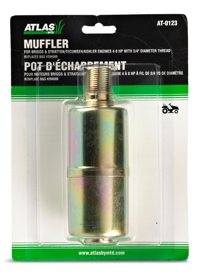 Lawn Mower 4-8 HP Engine Muffler, For Engines with 3/4" Thread Z4587