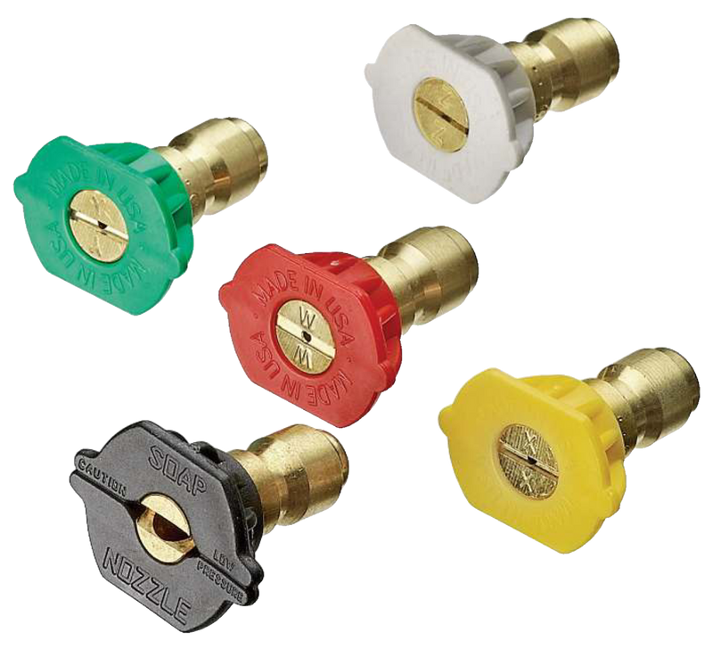 Quick-Connect Spray Nozzle Tips Kit Compatible with 4000 PSI Gas Pressure Washer, 5-pk A8372