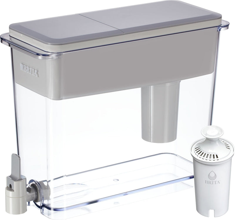 UltraMax Water Filter Pitcher/Dispenser with Standard Filter, 27-Cup, Grey R9244
