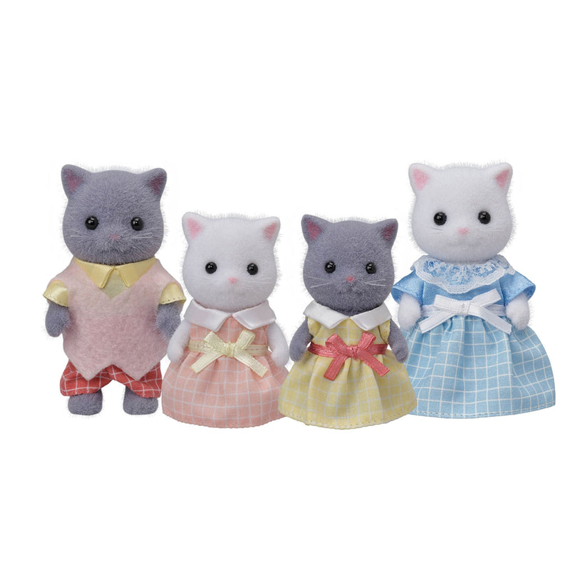 Calico Critters 4-Member Family Collectible Doll Figures for Ages 3+, Various Figures J8939