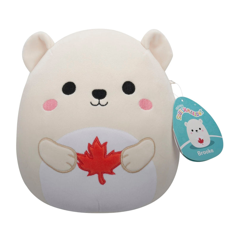 Canada Day Polar Bear Plush, 8-in N7647