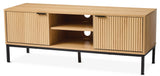 Byward Scallop TV Stand, Oak