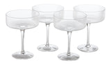 Coupe/Champagne Glasses, Dishwasher-Safe, 4-pc