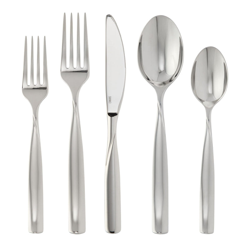Enfield Twist Flatware Set, Stainless Steel, Serves 4, 20-pc B6738